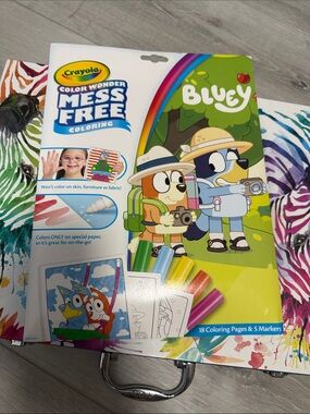 Crayola Bluey Mess Free Coloring Book with Markers - Green & Multicolor